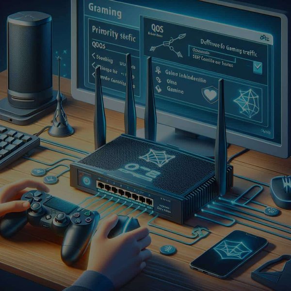 Comment paramétrer un routeur pour prioriser le trafic de jeu en ligne sur une connexion partagée ?